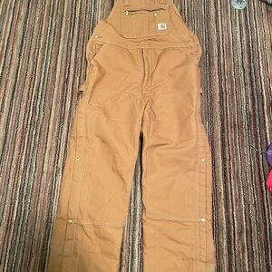 Carhartt Tan Bib Overalls